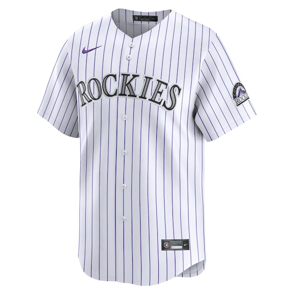 Colorado Rockies Nike Youth Home Limited Jersey - White - Image 2