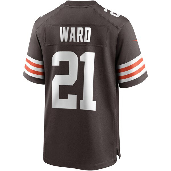 Denzel Ward Cleveland Browns Nike Game Player Jersey - Brown - Image 3