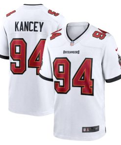 Alternative view of Calijah Kancey Tampa Bay Buccaneers Nike  Game Jersey -  White/Orange