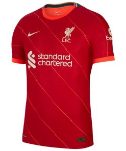 Alternative view of Liverpool Nike 2021/22 Home Vapor Match Authentic Jersey - Red