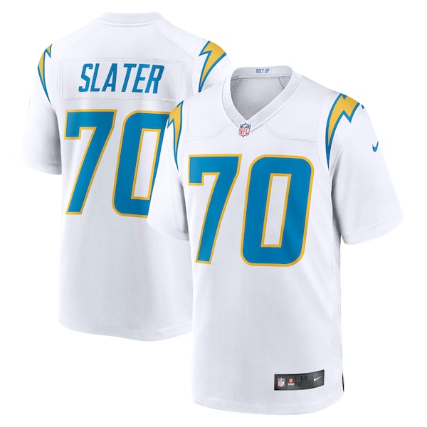 Rashawn Slater Los Angeles Chargers Nike Game Jersey - White/Blue - Image 2