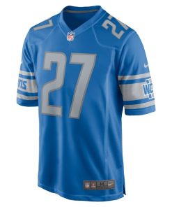 Alternative view of Chase Lucas Detroit Lions Nike Team Game Jersey -  Blue