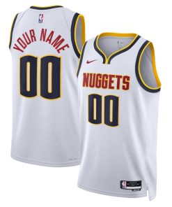 Denver Nuggets Nike Unisex Swingman Custom Jersey White - Association Edition