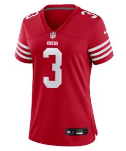 Alternative view of Mitch Wishnowsky San Francisco 49ers Nike Women's  Game Jersey -  Scarlet