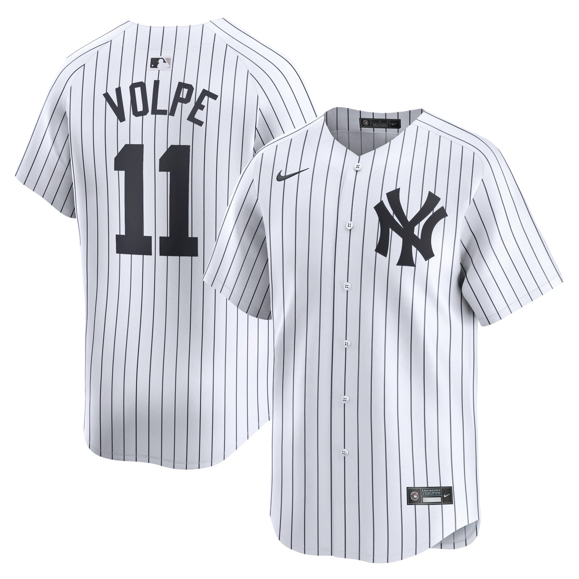 Anthony Volpe New York Yankees Nike Away Limited Player Jersey - Gray/White - Image 6