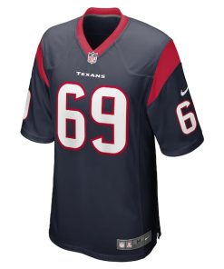 Alternative view of Shaq Mason Houston Texans Nike Game Player Jersey - Navy