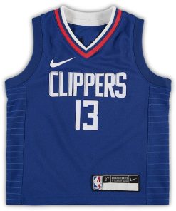 Alternative view of Paul George LA Clippers Nike Toddler 2020/21 Replica Jersey - Icon Edition - Royal