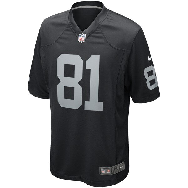 Tim Brown Las Vegas Raiders Nike Game Retired Player Jersey - Black - Image 2