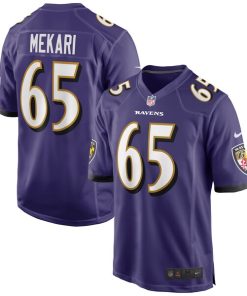 Patrick Mekari Baltimore Ravens Nike Game Player Jersey - Purple
