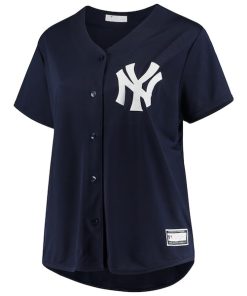Alternative view of New York Yankees Women's Plus Size Alternate Replica Team Jersey - Navy