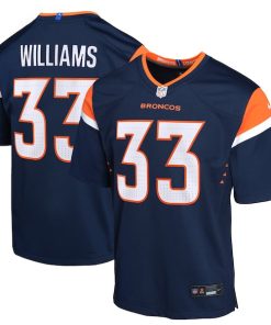 Javonte Williams Denver Broncos Nike Youth Alternate Game Jersey - Navy/Orange