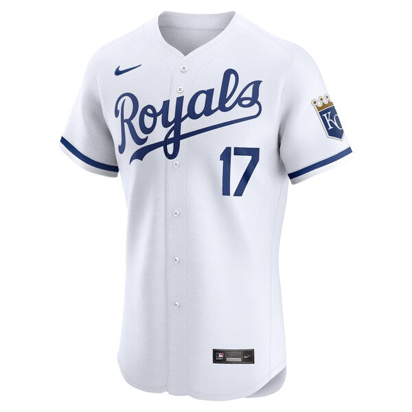 Nelson Velazquez Kansas City Royals Nike Home Elite Player Jersey - White - Image 2