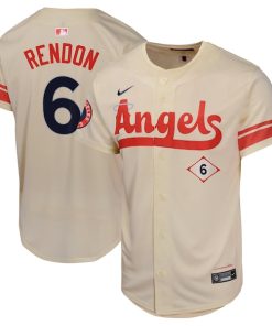 Anthony Rendon Los Angeles Angels Nike Youth City Connect Limited Player Jersey - Cream