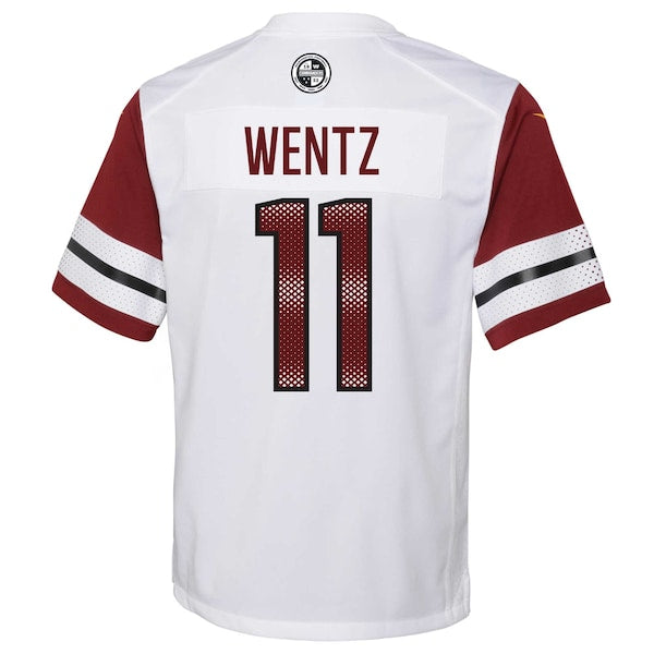 Carson Wentz Washington Commanders Nike Youth Game Jersey - White/Black/Burgundy - Image 4