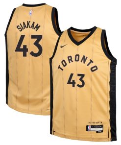 Pascal Siakam Toronto Raptors Nike Youth  Swingman Replica Jersey - City Edition - Gold