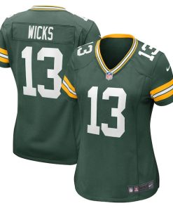 Dontayvion Wicks Green Bay Packers Nike Women's  Game Jersey -  Green