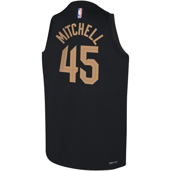 Donovan Mitchell Cleveland Cavaliers Jordan Brand Youth Swingman Jersey - Statement - Black - Image 3