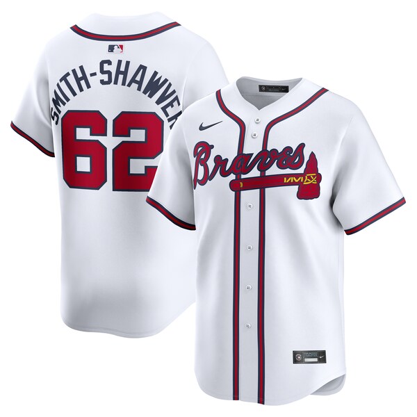 AJ Smith-Shawver Atlanta Braves Nike Home Limited Player Jersey?ยจC White
