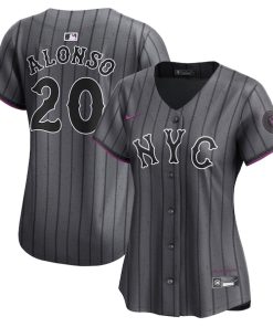 Pete Alonso New York Mets Nike Women's 2024 City Connect Limited Player Jersey - Graphite