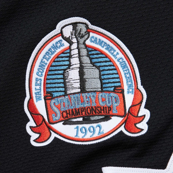 Mario Lemieux Pittsburgh Penguins 1991-92 Power Play Jersey - Black/Gold - Image 6
