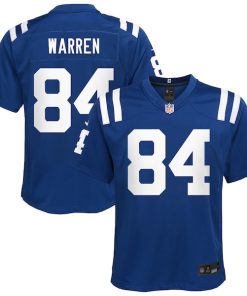 Tyler Warren Indianapolis Colts Nike Youth Team Game Jersey - Royal