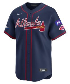 Alternative view of #25 Atlanta Braves Nike 2025 MLB Speedway Classic Alternate Limited Jersey - Navy
