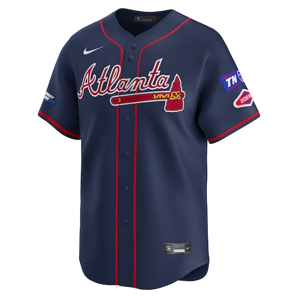 #25 Atlanta Braves Nike 2025 MLB Speedway Classic Alternate Limited Jersey - Navy - Image 2