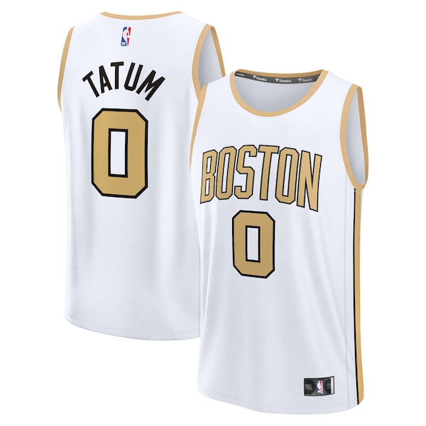 Jayson Tatum Boston Celtics 2025/26 City Edition Fast Break Jersey - White