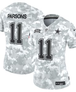 Micah Parsons Dallas Cowboys Nike Women's 2024 Salute to Service Limited Jersey - Arctic Camo