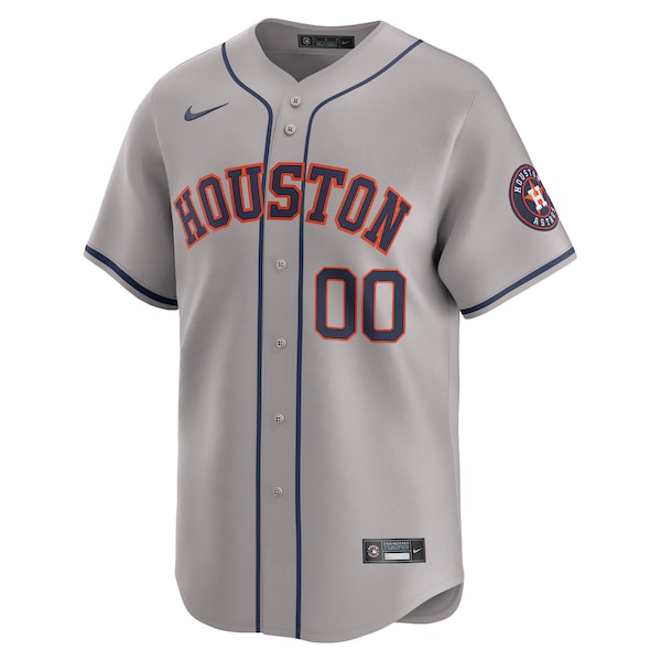 Houston Astros Nike Away Limited Custom Jersey - Gray - Image 2