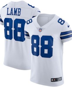Alternative view of CeeDee Lamb Dallas Cowboys Nike Vapor Elite Jersey - White/Navy