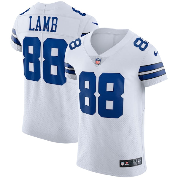 CeeDee Lamb Dallas Cowboys Nike Vapor Elite Jersey - White/Navy - Image 2