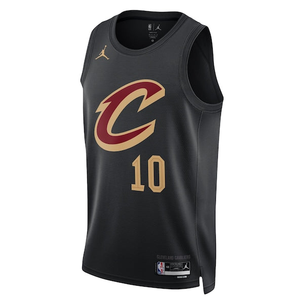 Darius Garland Cleveland Cavaliers Jordan Brand Unisex Swingman Jersey - Statement Edition - Black - Image 2