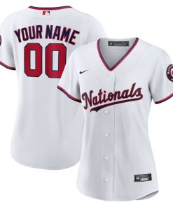 Washington Nationals Nike Women's Replica Custom Jersey - White