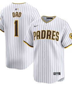 San Diego Padres Nike #1 Dad Home Limited Jersey - White