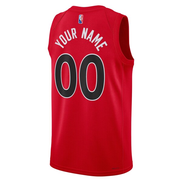 Toronto Raptors Nike 2021/22 Diamond Swingman Custom Jersey - Icon Edition - Red - Image 3
