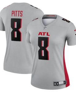 Kyle Pitts Atlanta Falcons Nike Women's Inverted Legend Jersey - Gray