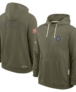 Dallas Cowboys Nike 2025 Salute to Service Sideline Standard Issue Dri-FIT Hoodie - Olive
