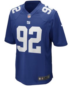 Alternative view of Michael Strahan New York Giants Nike Game Retired Player Jersey - Royal