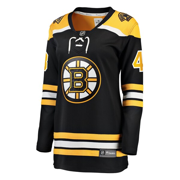Jordan Harris Boston Bruins Women's Home Breakaway Jersey - Black - Image 2