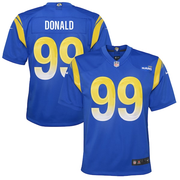 Aaron Donald Los Angeles Rams Nike Youth Game Jersey - Royal/White - Image 2