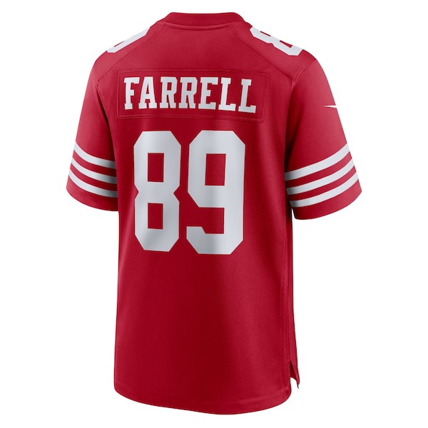 Luke Farrell San Francisco 49ers Nike Team Game Jersey - Scarlet - Image 3