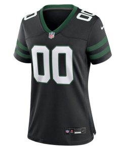 Alternative view of New York Jets Nike Women's Alternate Custom Game Jersey - Legacy Black