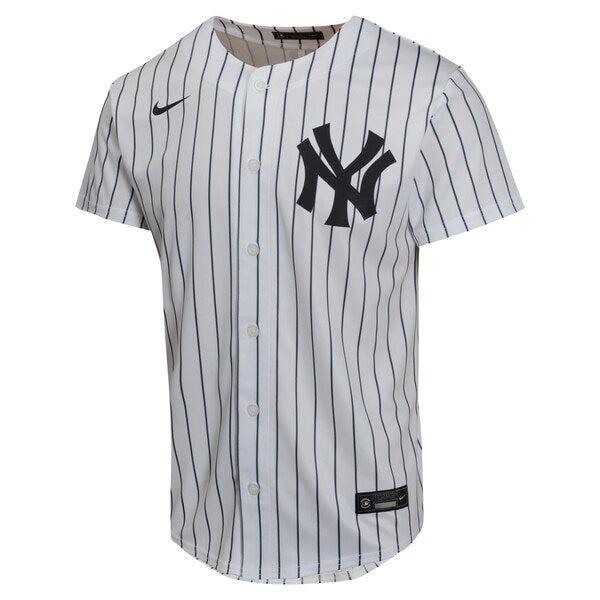 Derek Jeter New York Yankees Nike Youth Home Retired Game Player Jersey - White - Image 2
