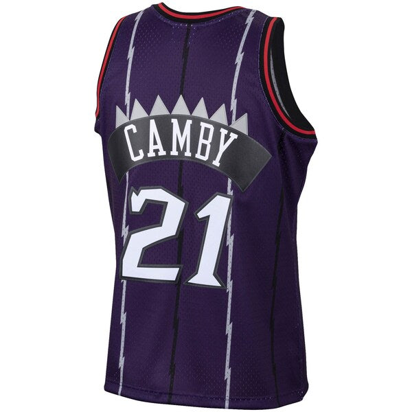 Marcus Camby Toronto Raptors 2001/02 Hardwood Classics Swingman Jersey - Purple - Image 3