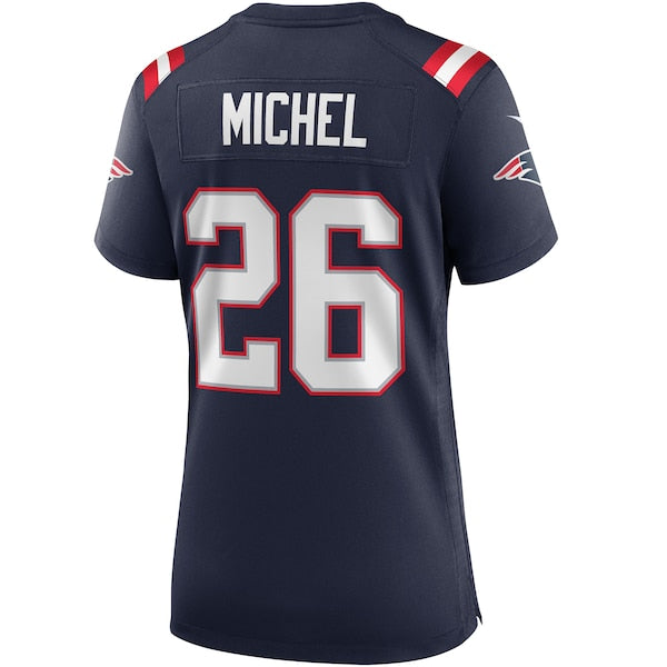 Sony Michel New England Patriots Nike Women's Game Jersey - Navy - Image 3