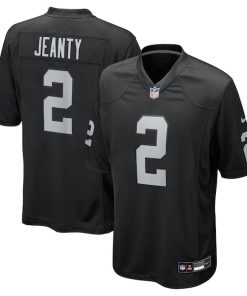 Ashton Jeanty Las Vegas Raiders Nike 2025 NFL Draft First Round Pick Game Jersey - Black