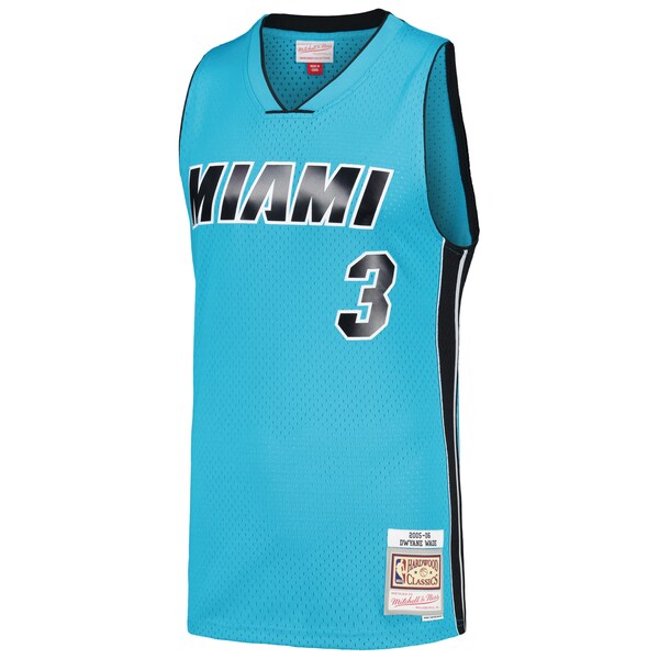Dwyane Wade Miami Heat Hardwood Classics 2005/06 Tropical Swingman Jersey - Blue - Image 2