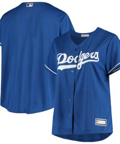 Los Angeles Dodgers Women's Plus Size Sanitized Replica Team Jersey - Royal