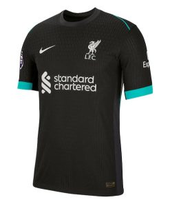 Alternative view of Liverpool Nike 2024/25 Away Authentic Blank Patch Jersey - Forest Green
